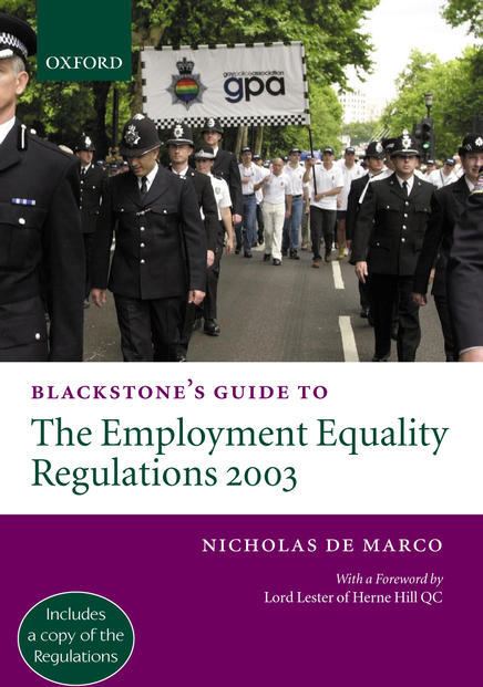 Blackstone's Guide the Employment Equality Regulations 2003
