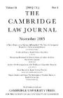 Cambridge Law Journal, The